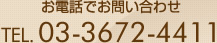 お電話でお問い合わせ　03-3672-4411